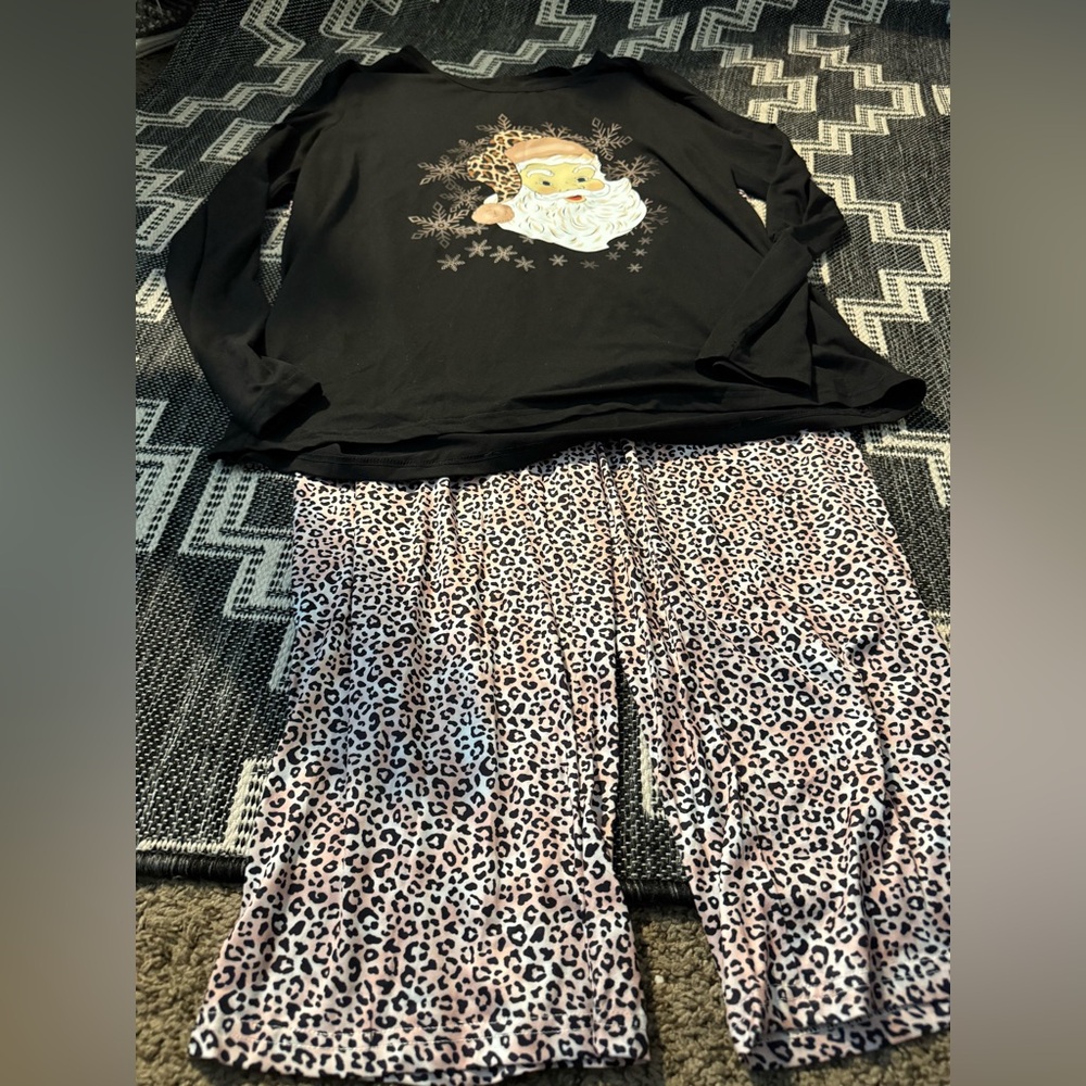 Santa Leopard Pajamas
